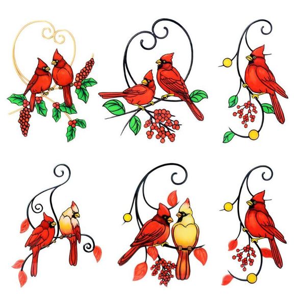 

decorative objects & figurines birds wall hanging decorations crafts diy home window glass door for living room decor ornaments decoration