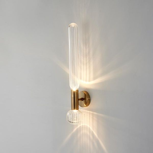 

modern wall lamp led indoor decor bedroom sconce designer nordic lighting luxury glass lamps american porch balcony aisle light