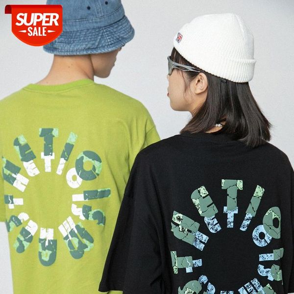 

mansclot letter print loose short sleeve t-shirt male half couple #hv3g, White;black