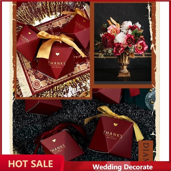 

gift wrap 50pcs/lot european style gifts box wedding favors and candy boxes party supplies baby shower paper chocolate package