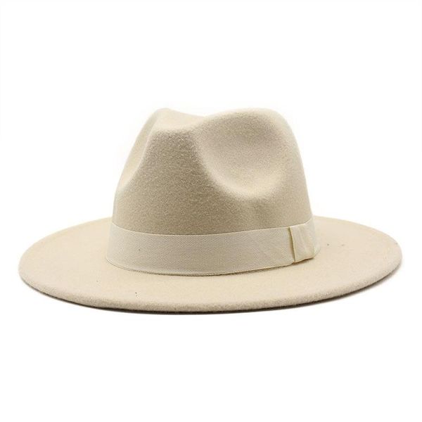

wide brim hats fedora women's hat british fashion style white woman headdress joker ms qiu dong season costume, Blue;gray