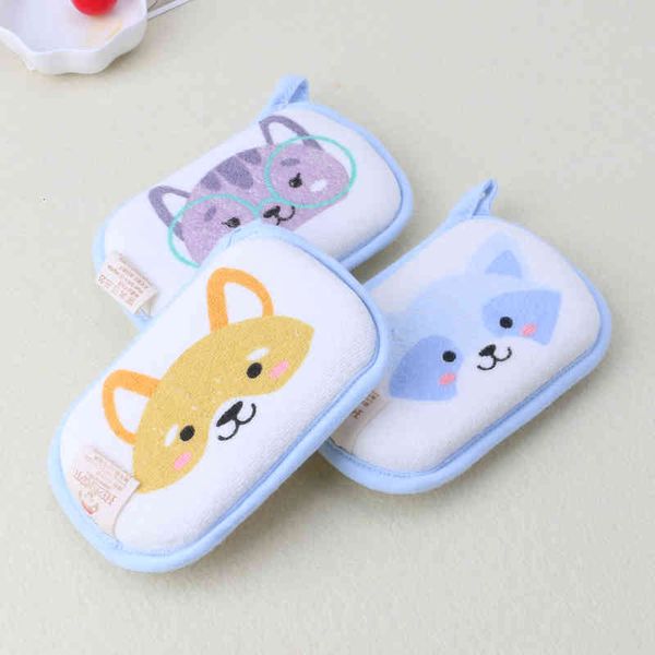 

newborn baby bath brushes infant shower sponge cotton rubbing body wash towel