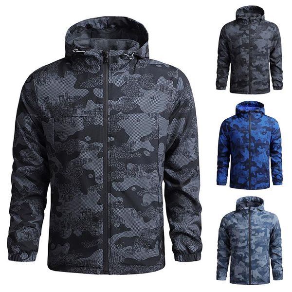 

men's jackets 2021 fashion men and women spring autumn winter outdoor sports windproof waterproof jacket hooded couple running, Black;brown