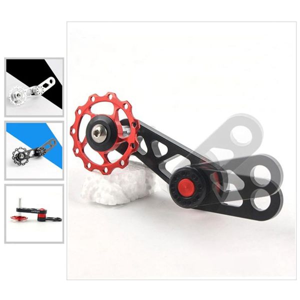 

bike heels & chainwheels replacement single speed adjustable chain tensioner cycling outdoor sports bicycle converter aluminium alloy a