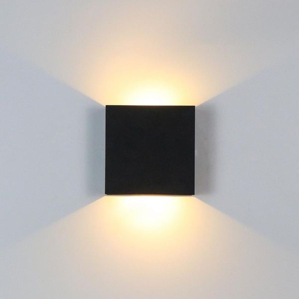 

aluminum wall lamp modern bedside background lamps square lights bedroom decor arts