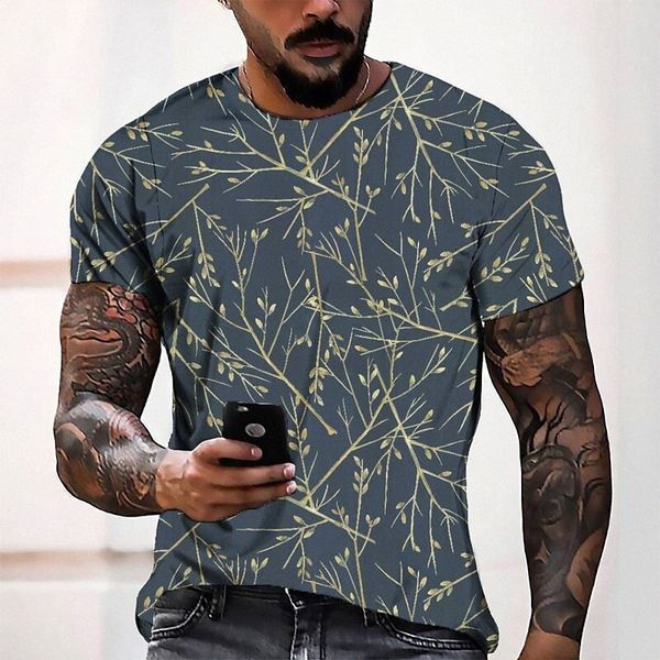 

men's tee t shirt 3d print graphic round neck casual daily 3d print short sleeve fashion designer cool comfortable black g9jq#, White;black