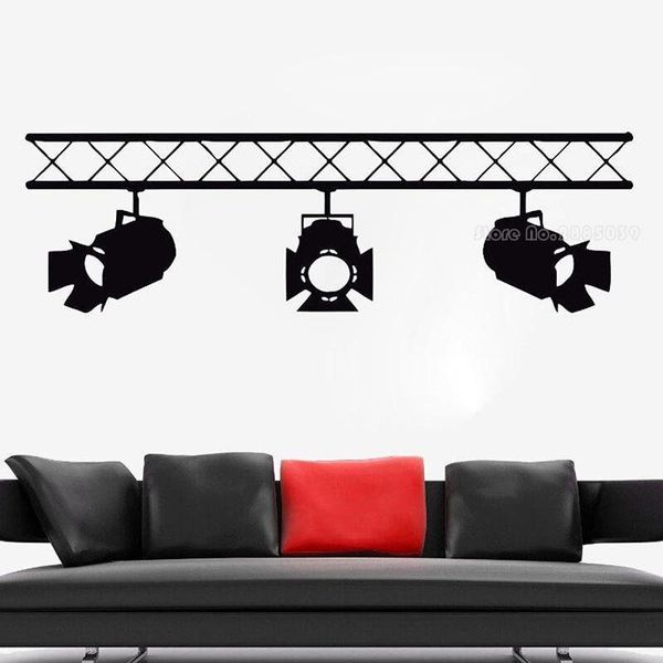 

wall stickers movie studio cinema lights decal home theater removable bedroom art wallpaper decoration ll2170