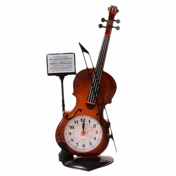 

desk & table clocks europe creative portable piano alarm clock deskfigurines plastic craft couple gifts student bedroom home decor