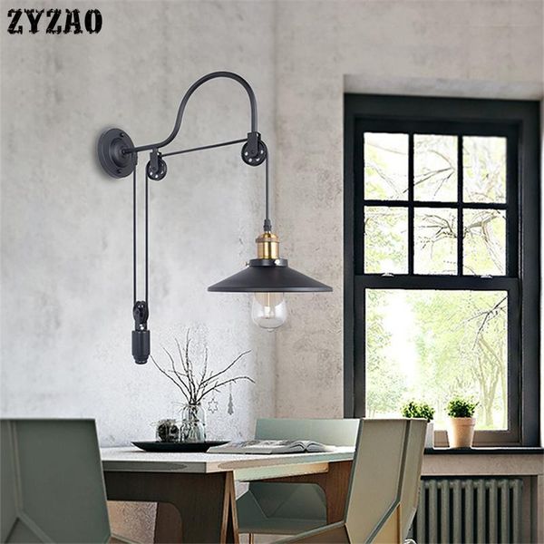 

wall lamp american industrial wind style loft retro vintage iron art lights bar cafe restaurant dining room bedroom