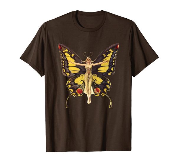 

swallowtail butterfly flapper woman t-shirt, White;black