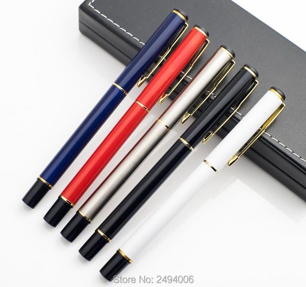 

metal ballpoint pen roller ball pens ballpens gifts writing nib medium school supplies, Blue;orange