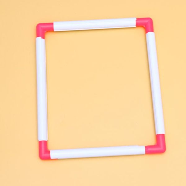 

1pc square embroidery frame portable cross stitch for quilting needlepoint random color (post-assembly inner di sewing notions & tools, Black