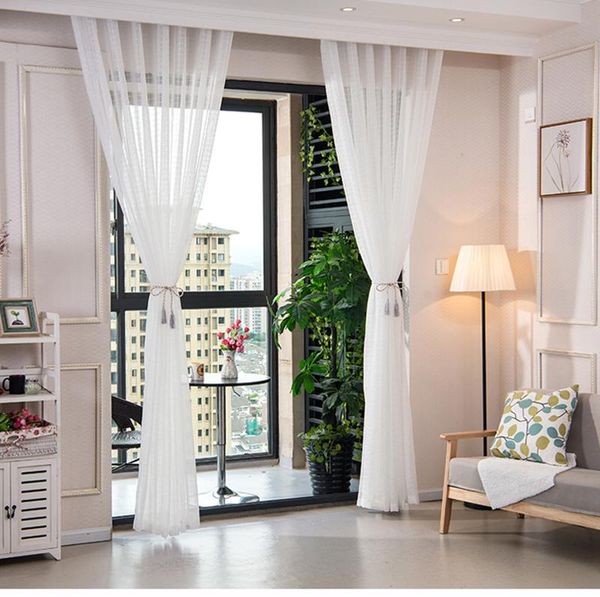 

curtain & drapes arrivalfashion readymade linen yarns window screen tulle can customize other sizes&process way