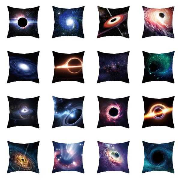

universe black hole aurora polyester printing pillowcase sofa cushion cover office chair pillow household items cushion/decorative