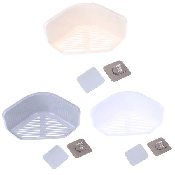 

bathroom shelves 3 colors suction cup corner shower shelf shampoo holder kitchen storage rack organizer