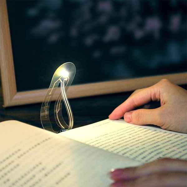 

table lamps led bookmark light mini ultrathin book reading bulbs foldable clip-on convenient night