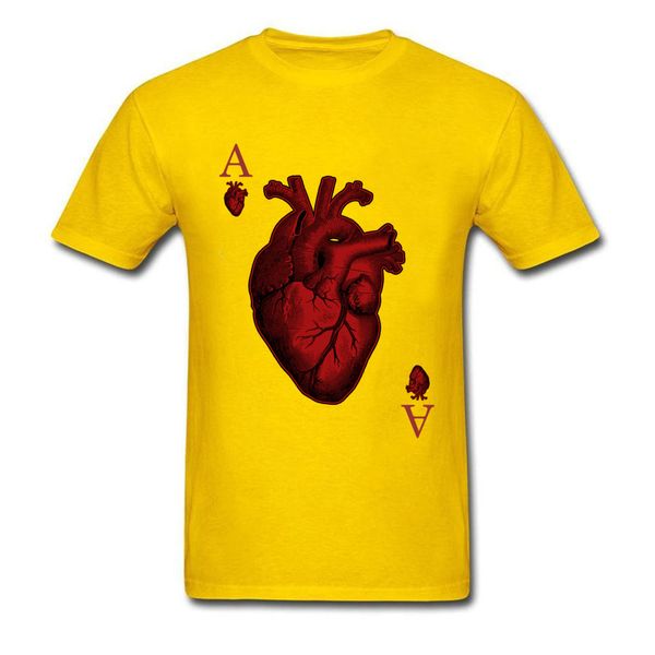 

hearts ace 100% tees cotton of punk style t-shirts summer shirts new arrival crew neck fashion funny tshi, White;black