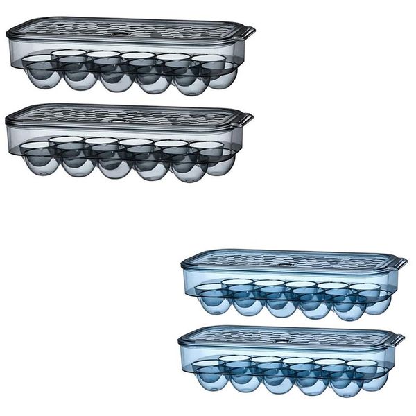

egg tray with lid,16 grids storage tray,stackable box coverd,for refrigerator kitchen cabinet bottles & jars