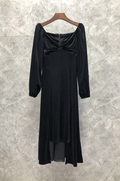 

irregular goose down socialite elegant dress womens autumn european goods new slimming midi dress 9y, White;black