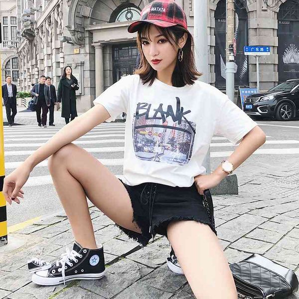 

bh-4f-408-a-3067 100% cotton t-shirts women 210706, White