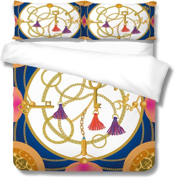 

bedding sets golden leopard luxury pattern set bedroom decor gifts duvet comforter quilts cover 2/3 pieces bedspread with pillowcases