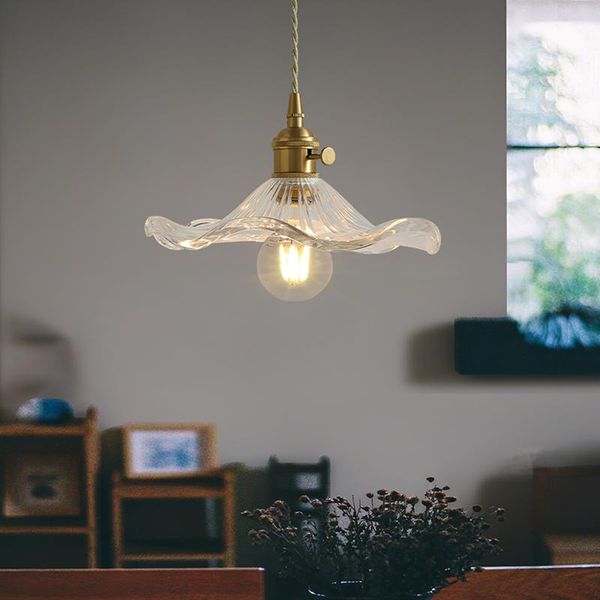 

pendant lamps art creative led chandelier light glass brass nordic japanese style for living bedroom restaurant bedlamp study home decorativ