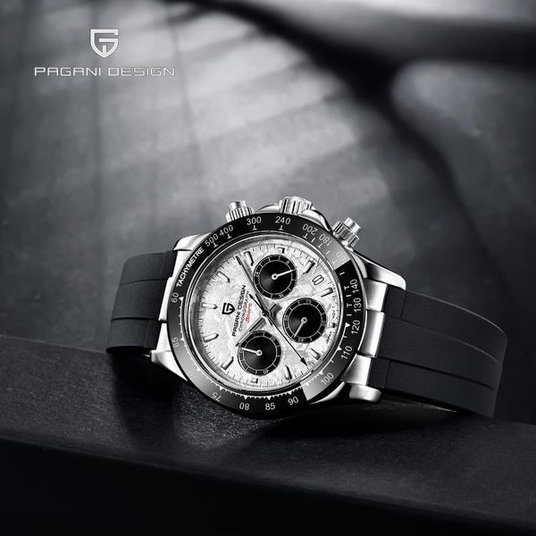 

wristwatches 2021 pagani design men' casual sports quartz watch stainless steel sapphire glass night light pointer reloj hombre, Slivery;brown