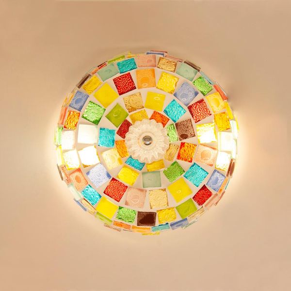 

ceiling lights artpad retro simple mediterranean bedroom lamp mosaic restaurant aisle balcony creative docor light