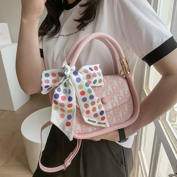 

small female 2021 new fashion canvas embroidery letter portable small square casual messenger bag
