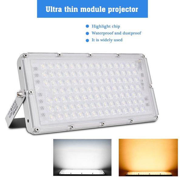 

mayitr ip65 high-power led flood light 100 w outdoor waterproof aluminium lighting lamp garden wall security floodlight floodlights