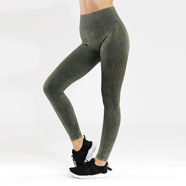 

yoga outfit sports pants gym leggings seamless frosted retro stretchy high waist fitness joggers running women