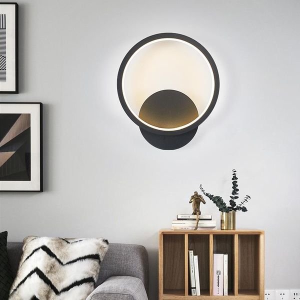 

wall lamp jmzm modern led round square sconces light for bedroom study aisle staircase living room bathroom ring fixture