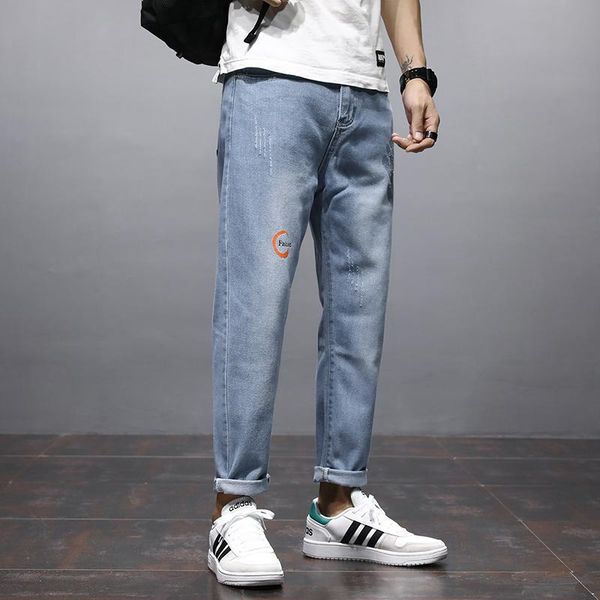 

denim overalls baggy jeans for men trousers boy men's pants england boys wide leg oversize, Blue