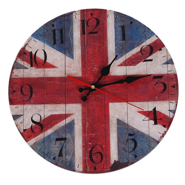 

wall clocks retro british flag arabia digital clock home décor