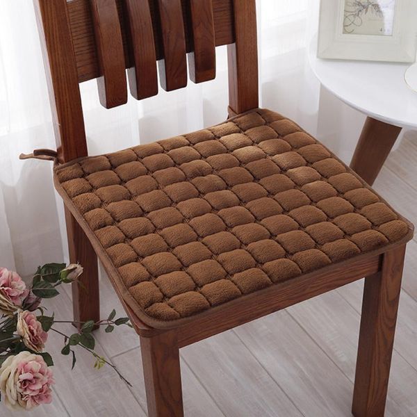 

cushion/decorative pillow winter thick solid color soft non-slip cushion square nordic abrasive seat decoration home restaurant office suppl