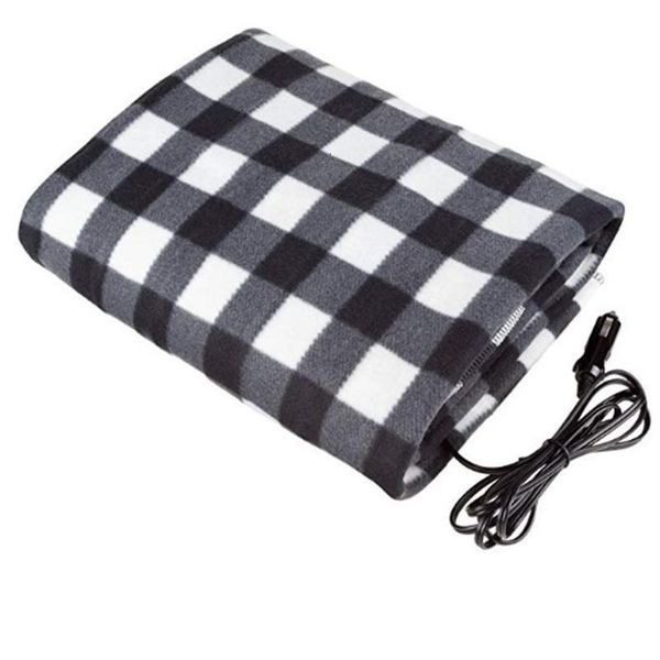 

blankets 12v car electric blanket 150x110cm grid energy-saving warm autumn and winter warmtedeken warming products