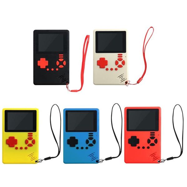 

ultra thin mini handheld game console 2.4 inch color lcd kids 500 games recharge p9ye portable players