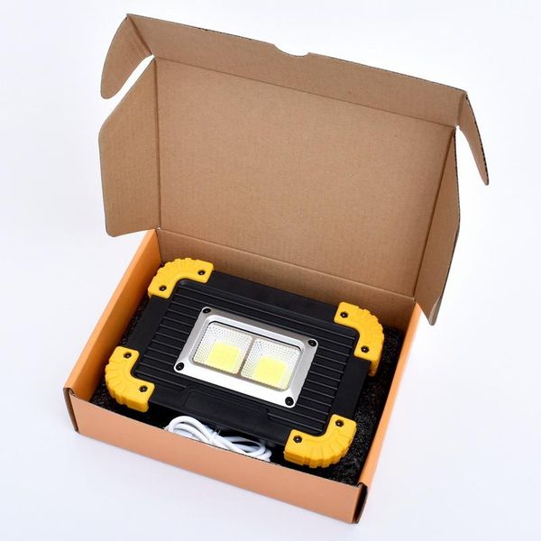 

2x20w cob 4 modes rechargeable work light portable outdoor mobile power bank lanterns