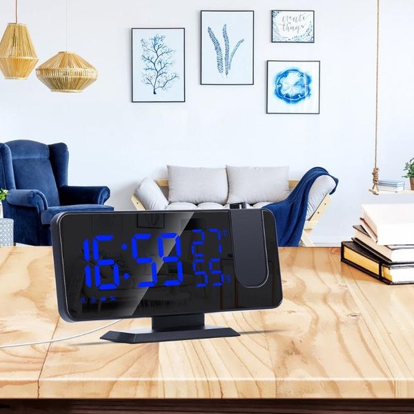 

desk & table clocks creative radio projection deskalarm clock temperature and humidity display 875a