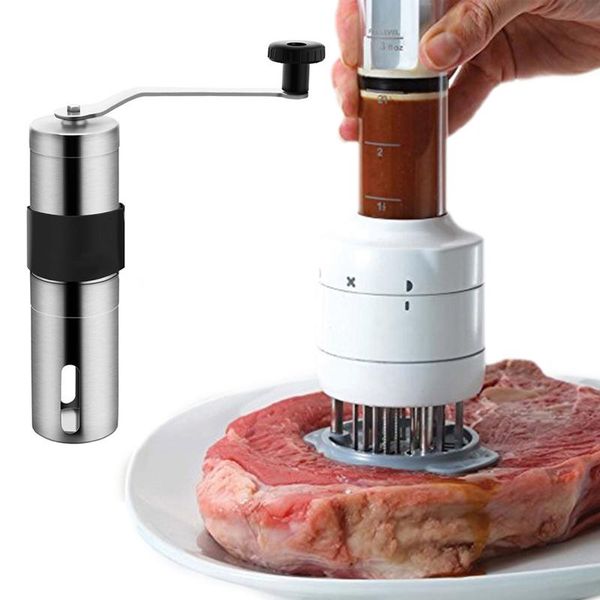 

electric coffee grinders stainless steel 304 manual bean grinder mill hand with quick done injection type needles meat tenderizer