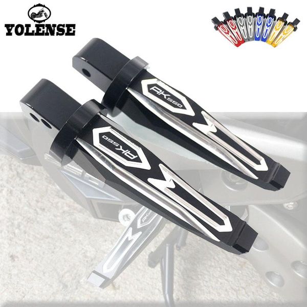 

pedals for kymco ak550 ak 550 2021 motorcycle cnc aluminum rear passenger footrests foot rests pegs peg