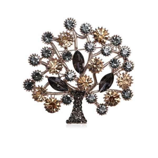 

factory popular new highend brooch full drill plant flowers size brooch christmas