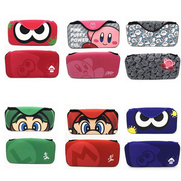 

wallets travel carrying storage bag for switch ns protective game box nintend cover protector store pouch, Red;black