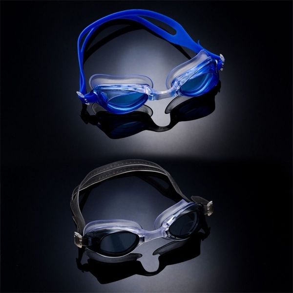

Children's boys girls waterproof anti fog nose protection large frame glasses primary school students swimming