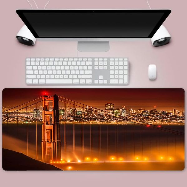 

mouse pads & wrist rests bridge pad large game mat lapgaming mousepad anti-slip rubber fashion office desk computer mice