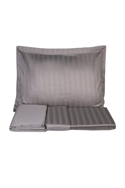 

bedding sets charm bold gray satin double duvet cover set 200.16.01.0064