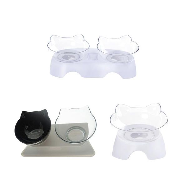 

cat bowls & feeders elevated dog food water with raised stand 15 tilted pet feeder bowl for cats and small dogs