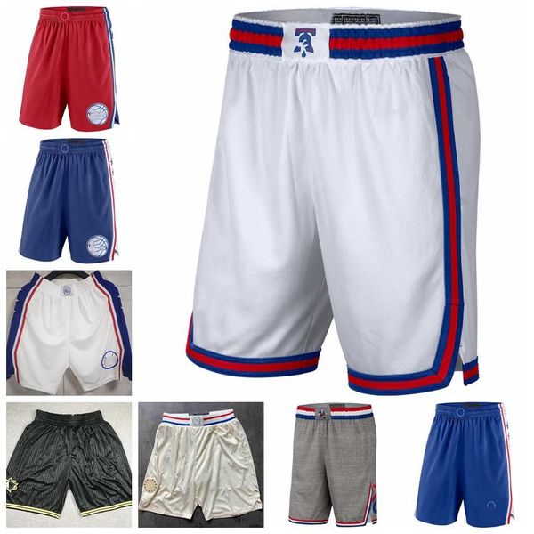

2021 philadelphia 76ers men city swingman pants edition performance basketball shorts, Black;red