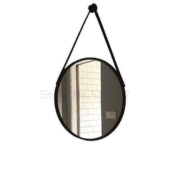 

mirrors iron wall mirror, round cosmetic bathroom decorative fitting mirror