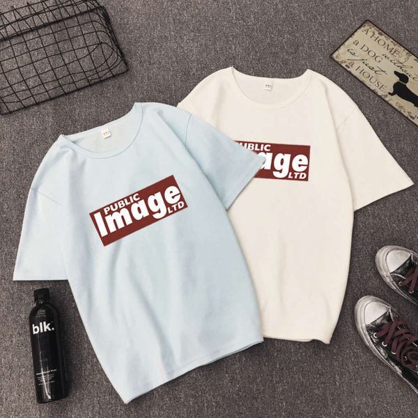 

women's t-shirt white short sleeve summer dress korean female student ulzzang loose and versatile clothes 2qpr